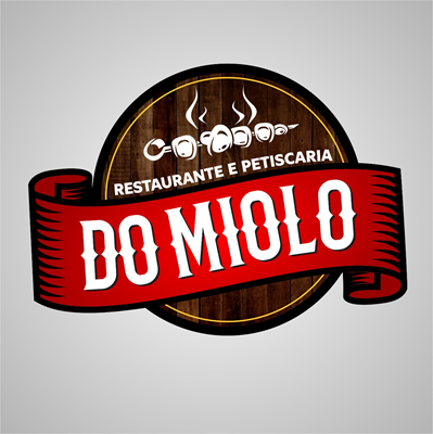 Logo restaurante restaurante e petiscaria do miolo