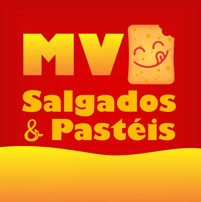 Logo restaurante MV Salgados & Pastéis