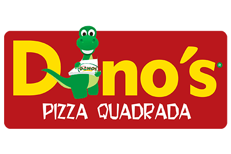 Logo restaurante Dinos Pizzaria e Distribuidora