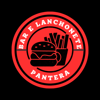 Logo restaurante bar e lanchonete do pantera