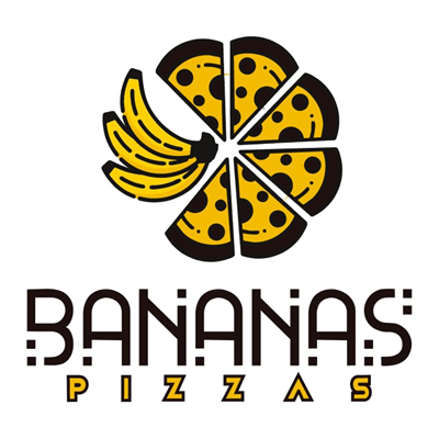 Logo restaurante bananas´pizzas