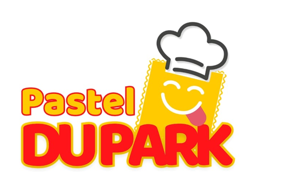 Logo restaurante cupom Pastel Dupark Anil