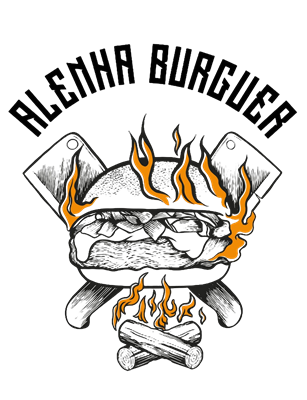 Logo restaurante A lenha burger