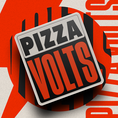 Logo restaurante Pizza Volts - Godofredo Viana