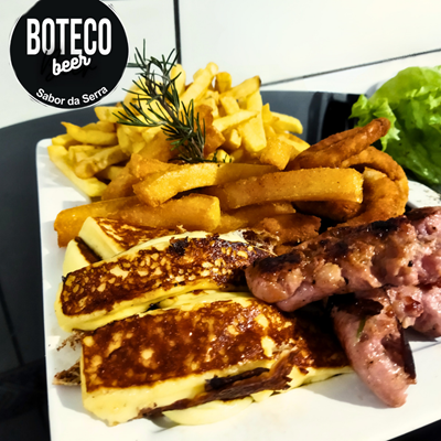 Logo restaurante botecobeer sabor da serra