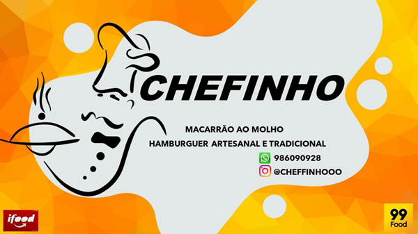 Logo restaurante Chefinho Hamburgueria e Macarrão