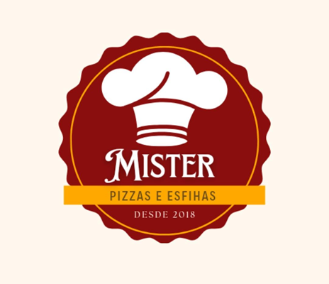 Logo restaurante Cardápio Mister Pizzas e Esfihas
