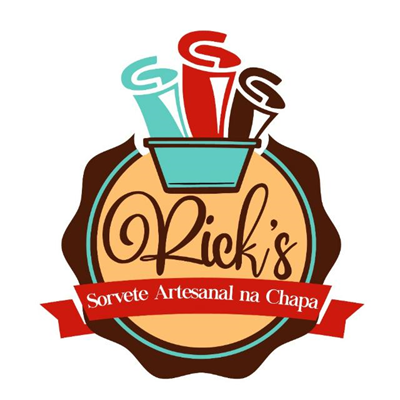 Logo restaurante Rick's Sorvete Artesanal na Chapa