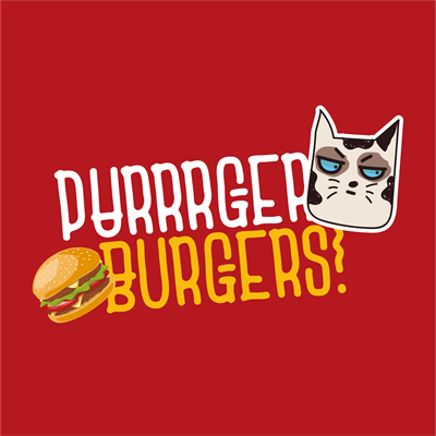 Logo restaurante Purrrger Burgers!
