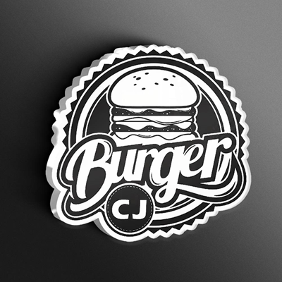 Logo restaurante CJ BURGUER