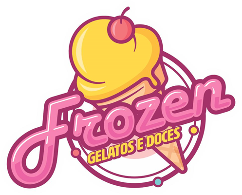 Logo restaurante Frozen - Gelatos e Doces