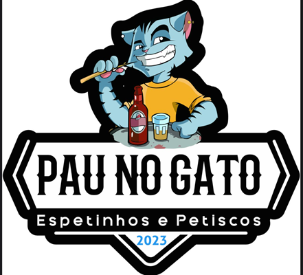 Logo restaurante PAU NO GATO ESPETINHOS E PETISCOS