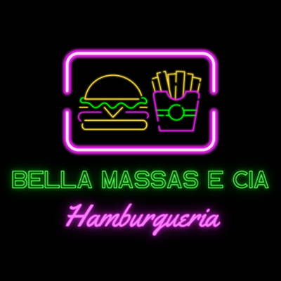 Logo restaurante Bella Massas e CIA-Hamburgueria