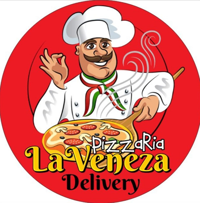 Logo restaurante pizzaria la veneza delivery
