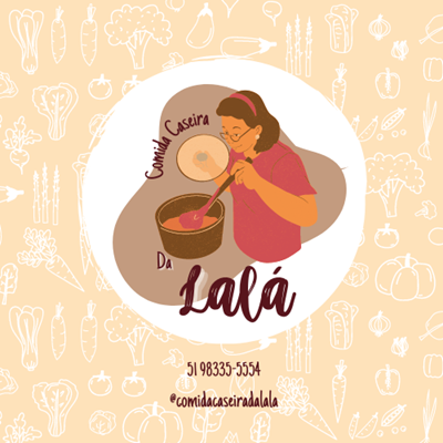 Logo restaurante Comida Caseira da Lalá