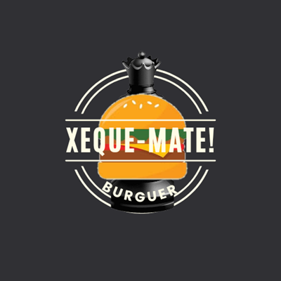 Logo restaurante xeque mate burguer