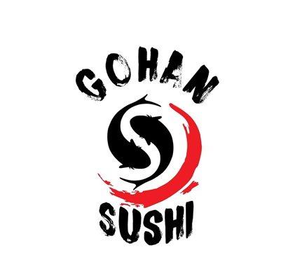 Logo restaurante gohan sushi lrv