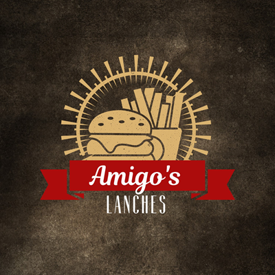 Logo restaurante Amigos Lanches Artesanais