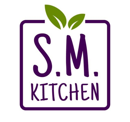 Logo restaurante smkitchen lanches 