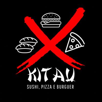 Logo restaurante Kitau sushi, pizza e burguer