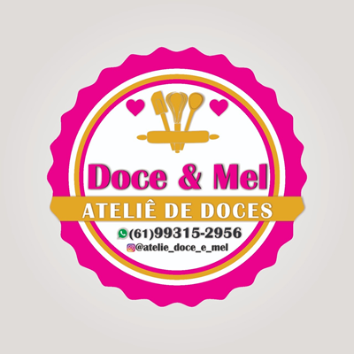 Logo restaurante DOCE E MEL ATELIÊ DE DOCES 