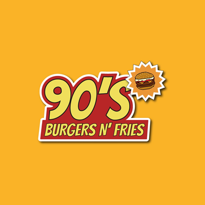 Logo restaurante cupom 90's Burgers n' Fries