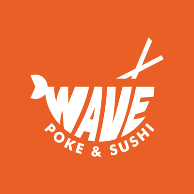 Logo restaurante cupom Wave Poke & Sushi