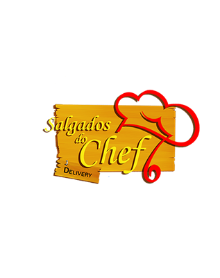 Logo restaurante salgados do chef