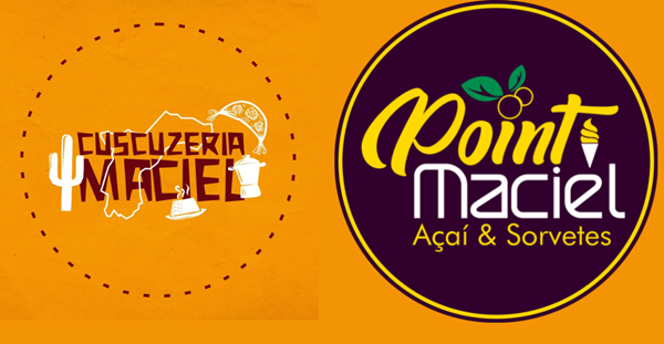 Logo restaurante point e cuscuzeria maciel 