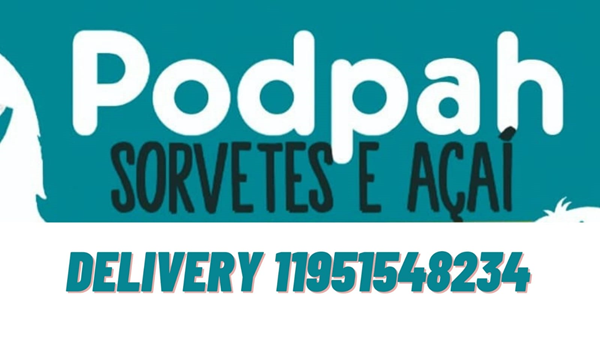 Logo restaurante PodPah Sorvetes e Açaí