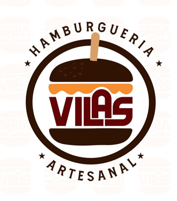 Logo restaurante vilas hamburgueria