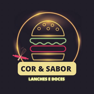 Logo restaurante Cor e Sabor - Lanches e Doces