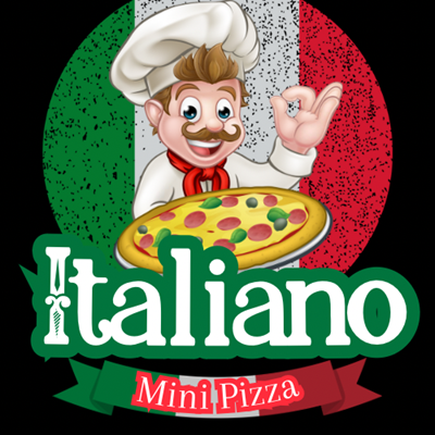 Logo restaurante Italiano mini pizza