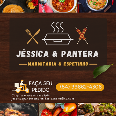 Logo restaurante Jéssica & Pantera - Marmitaria e Espetinho