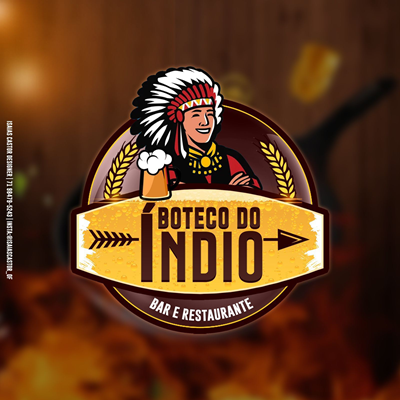 Logo restaurante Boteco do Indio