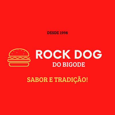 Logo restaurante Rock Dog Bigode - Ingá