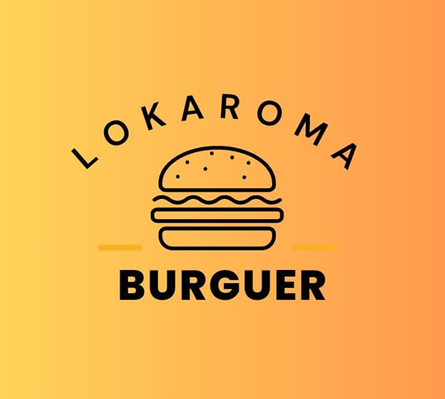Logo restaurante lokaroma burguer