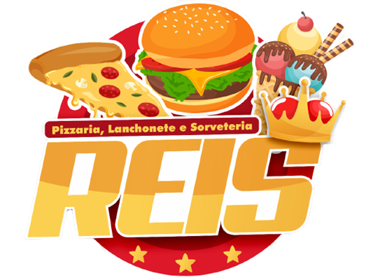 Logo restaurante pizzaria reis