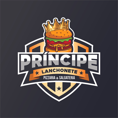 Logo restaurante Príncipe lanchonete e pastelaria