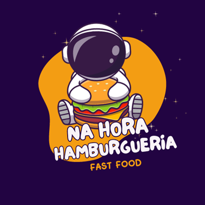 Logo restaurante Na hora hamburgueria