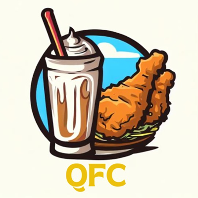 Logo restaurante QFC - Quer Frango Crocante ?