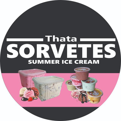 Logo restaurante THATA SORVETES
