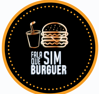 Logo restaurante falaque sim burguer 