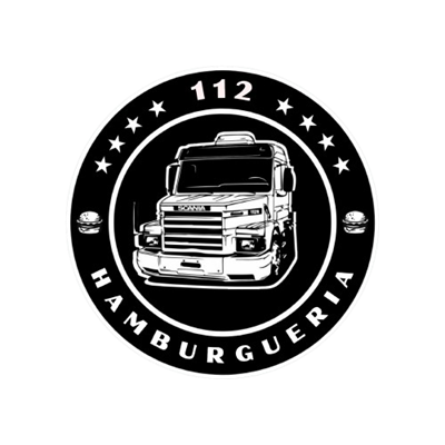 Logo restaurante 112 hamburgueria
