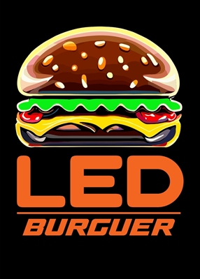 Logo restaurante Led Burguer
