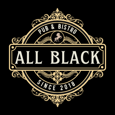 Logo restaurante All Black Pub