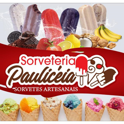 Logo restaurante sorveteria pauliceia