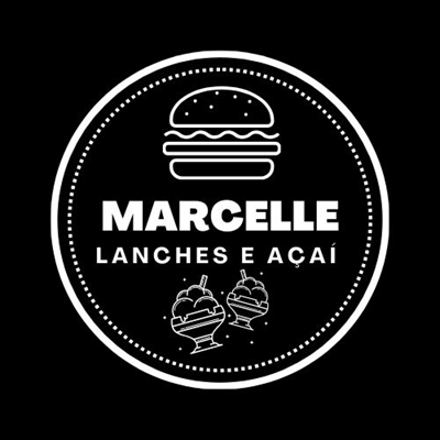 Logo restaurante Marcelle Lanches e Açaí