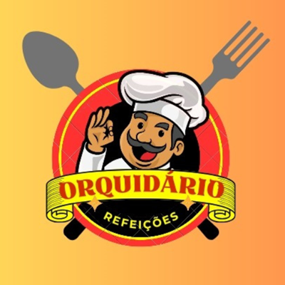 Logo restaurante refeições orquidario