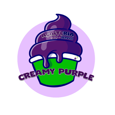 Logo restaurante Açaiteria Creamy Purple